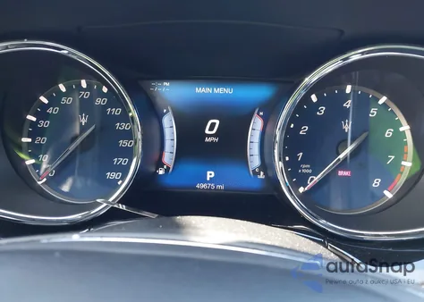 2017 Maserati Quattroporte S Granlusso z USA, uszkodzony, nr VIN ZAM56RPL8H1226474